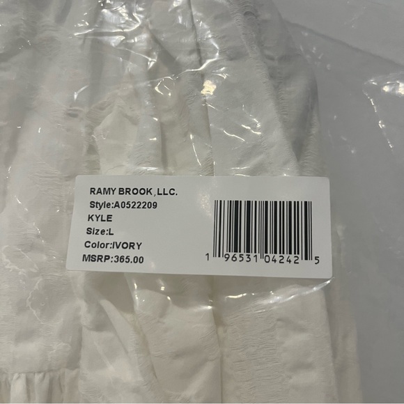 NWT Ramy Brooke Kyle Ivory Size L - Picture 9 of 11